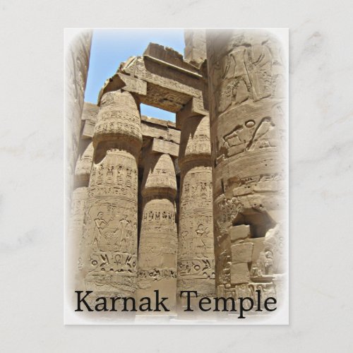 Karnak Temple Postcard