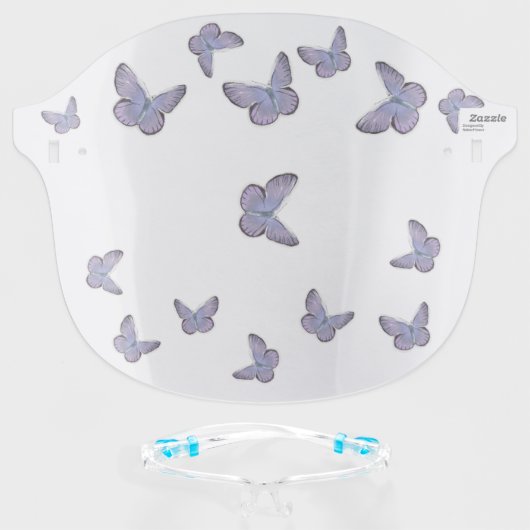 Karner Blue - The Endangered Face Shield (Front w/Glasses)