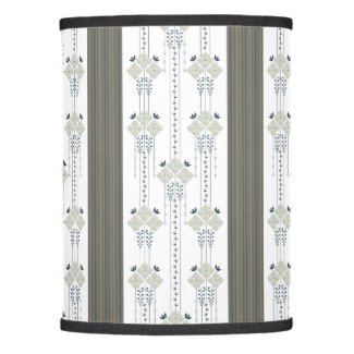 Karo flowers and curls pattern lamp shade