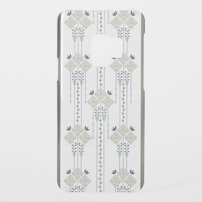 Karo flowers and curls pattern uncommon samsung galaxy case (Back)