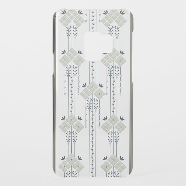 Karo flowers and curls pattern uncommon samsung galaxy case (Back)