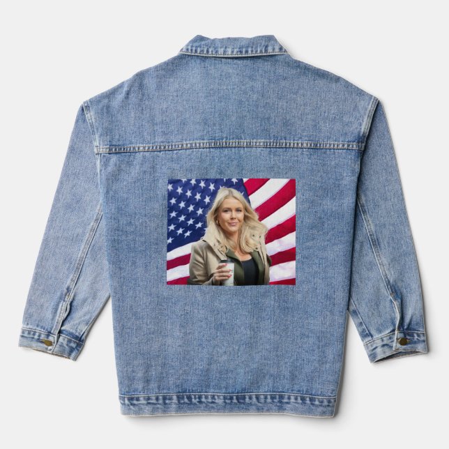 Karoline Leavitt Denim Jacket (Back)