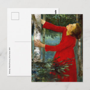 Károly Ferenczy - Birdsong Postcard