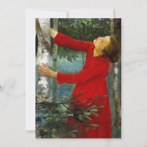 Károly Ferenczy - Birdsong Thank You Card