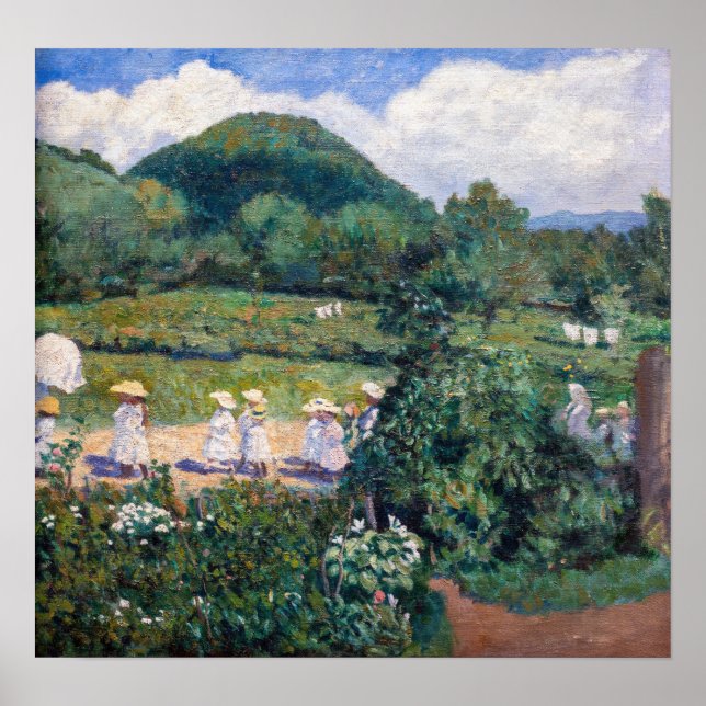 Károly Ferenczy - Picnic in May (Summer Day) Poster (Front)