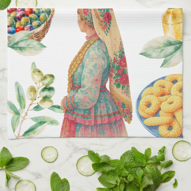 Karpathia Kitchen Towel (Folded)