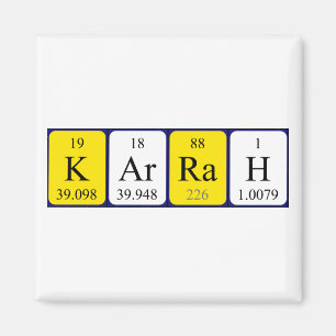 Karrah periodic table name magnet