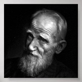 Karsh Photograph of George Bernard Shaw (1943) Poster