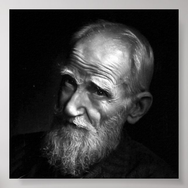 Karsh Photograph of George Bernard Shaw (1943) Poster (Front)