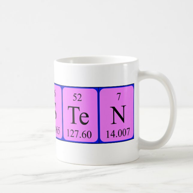 Karsten periodic table name mug (Right)