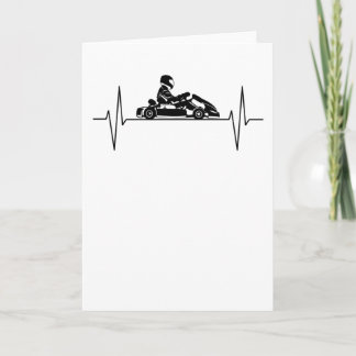 Kart Go-kart Kart Racing Heartbeat Line Gift Card