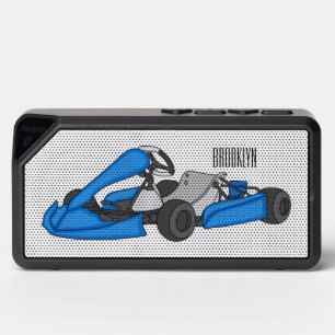 Kart racing cartoon illustration bluetooth speaker