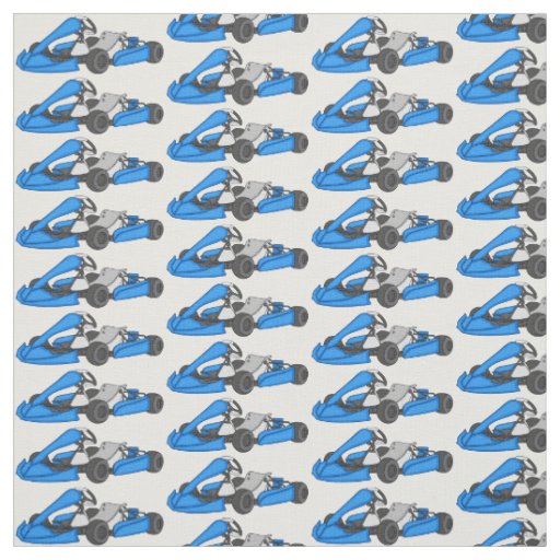 Kart racing cartoon illustration fabric