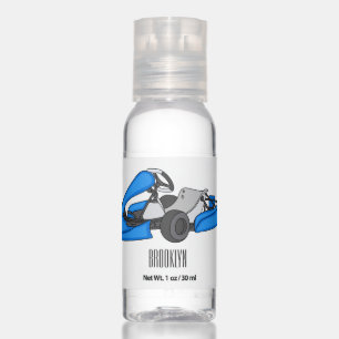 Kart racing cartoon illustration hand sanitizer