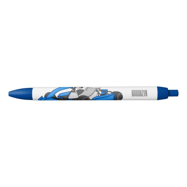 Kart racing cartoon illustration pen (Front)