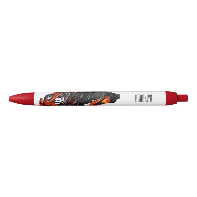 Kart racing cartoon illustration pen (Front)
