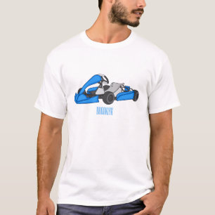 Kart racing cartoon illustration T-Shirt