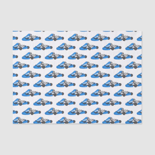 Kart racing cartoon illustration  tissue paper (Front)