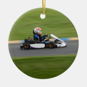 Kart Racing Ceramic Ornament