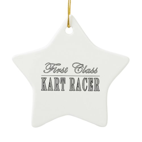 Kart Racing  Kart Racers : First Class Kart Racer Ceramic Ornament
