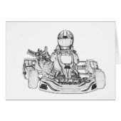 Kart Racing pencil sketch (Front Horizontal)