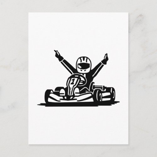 Kart winner postcard