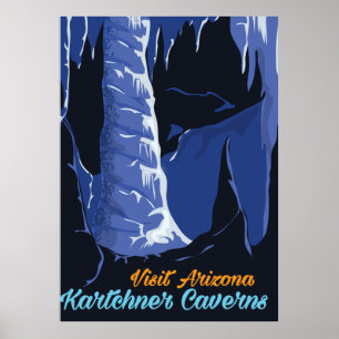 Kartchner Caverns – Arizona, vintage travel poster