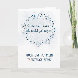 Karte - Willst du mein Trauzeuge sein Card