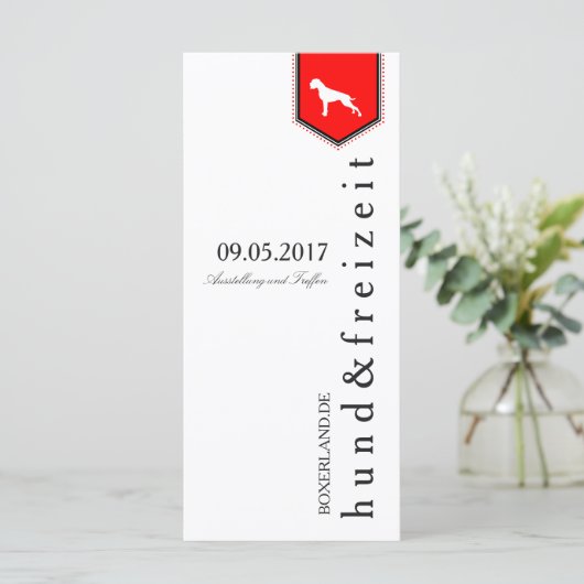 Karten, weiß, klar, modern (Standing Front)