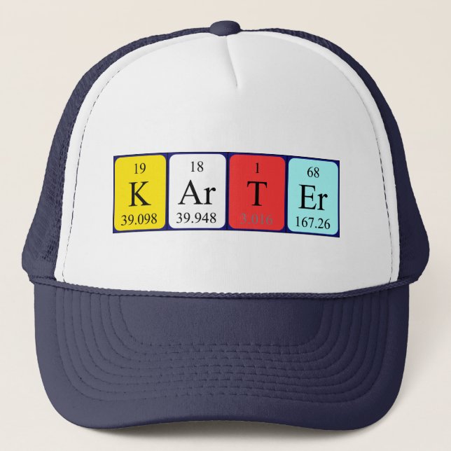 Karter periodic table name hat (Front)