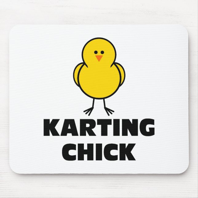Karting Chick Mouse Pad (Front)