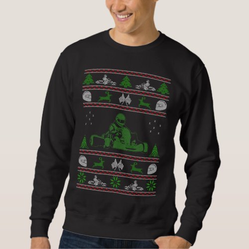 Karting Christmas Ugly Sweater