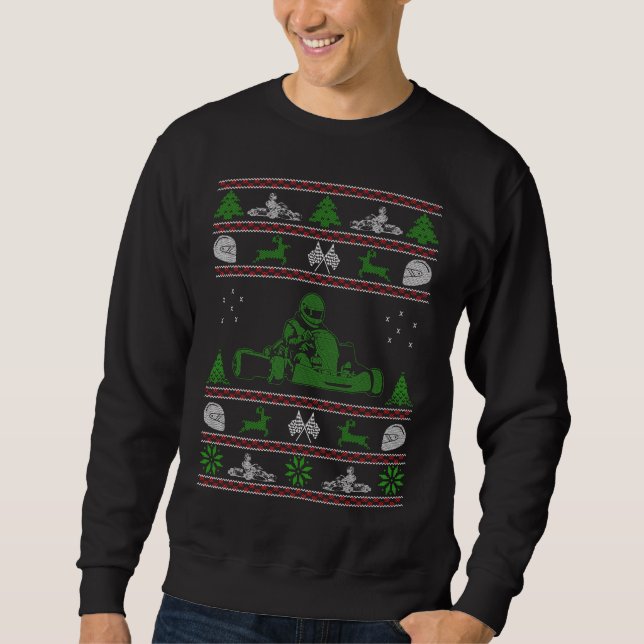 Karting Christmas Ugly Sweater (Front)
