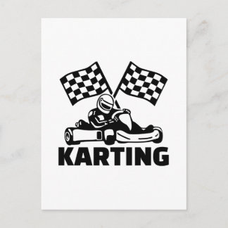 Karting Postcard