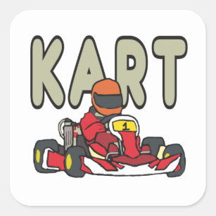 Karting Square Sticker