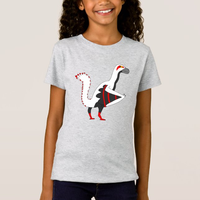 Karura the Archeopteryx Dino Bird Side Eye T-Shirt (Front)