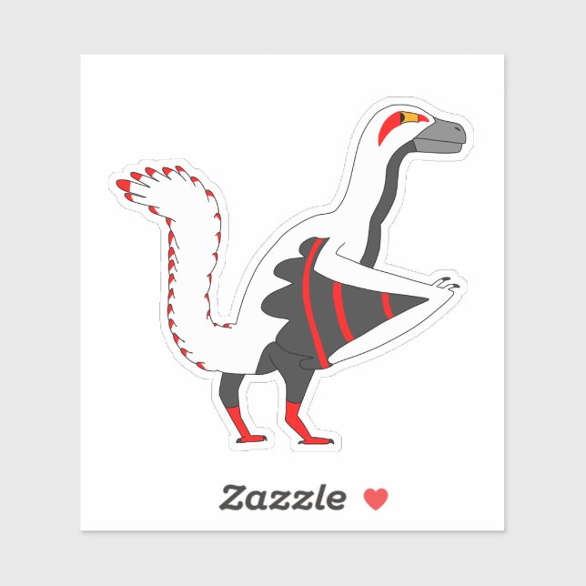 Karura the Archeopteryx Prehistoric Bird Dino  Sticker (Sheet)