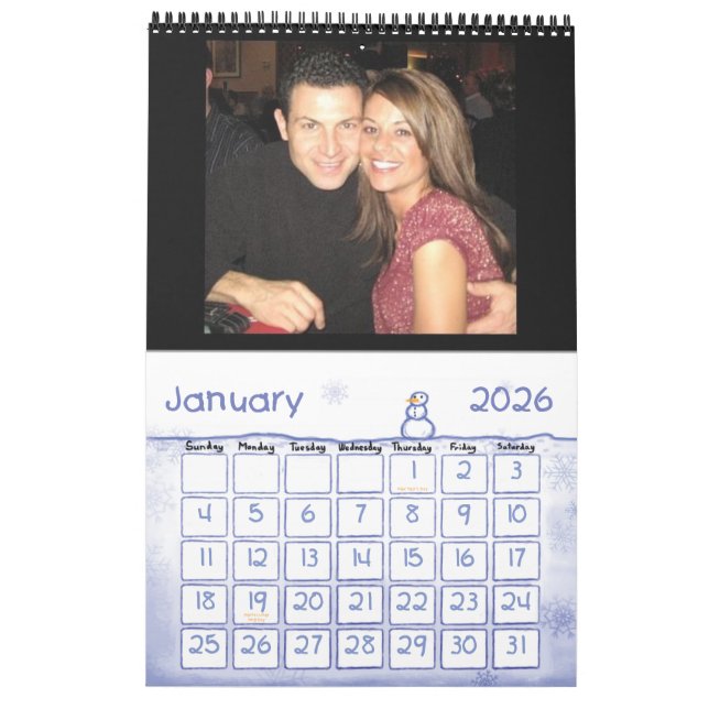 Karyn & Sal Our First Year Together Calendar (Jan 2026)