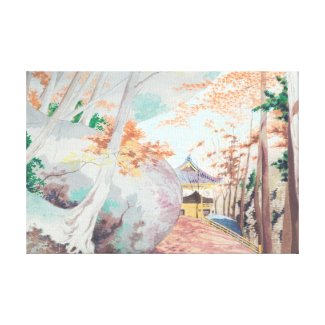 Kasagiyama Tokuriki Tomikichiro japanese scenery Canvas Print