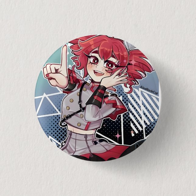 Kasane Teto Button (Front)