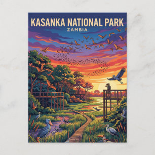 Kasanka National Park Zambia Postcard
