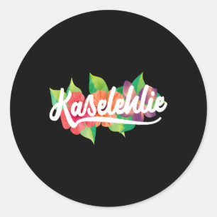 Kaselehlie Pohnpei Micronesia Classic Round Sticker