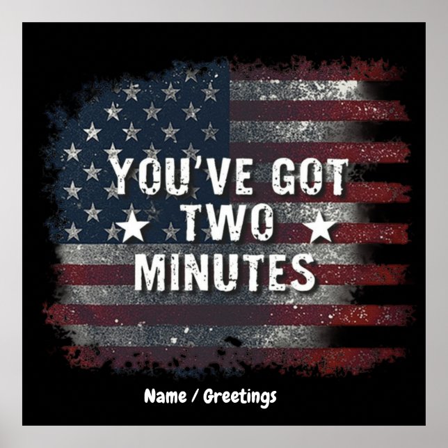 Kash Patel "You've Got Two Minutes" Interview Quot Poster (Front)