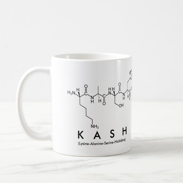 Kash peptide name mug (Left)