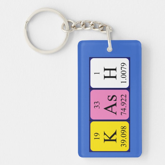 Kash periodic table name keyring (Front)