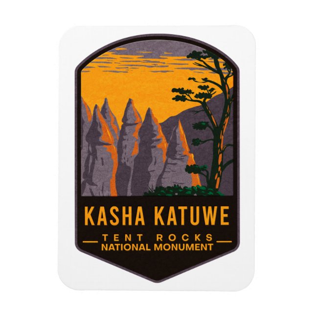 Kasha Katuwe Tent Rocks National Monument Magnet (Vertical)