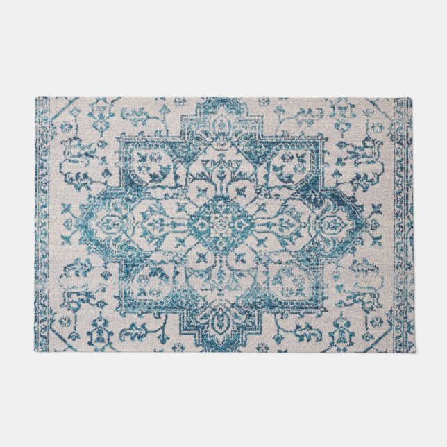 Kashan Poshti Central Persian Rug Print (Front)