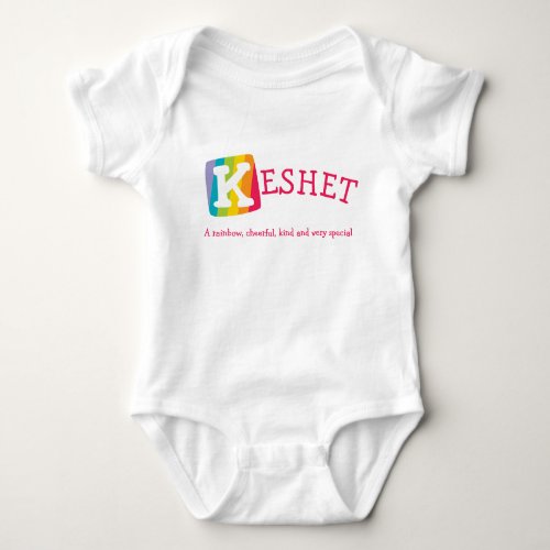Kashet unisex rainbow baby name meaning baby bodysuit