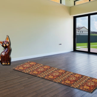 Kashi  carpet look in oranges