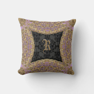 Kashmid Rue Victorian Throw Pillow